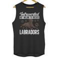 Chocolate Lab Dog Introvert Chocolate Labrador Retriever Unisex Tank Top