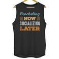 Crocheting Now Minimal Socializing Introvert Vintage Unisex Tank Top