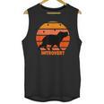 Introvert Retro Sunset Capybara Tee Unisex Tank Top Introvert Retro Sunset Capybara Tee Unisex Tank Top