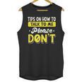 Introvert Tips On How To Talk To Me Please Don't Antisocial Unisex Tank Top Introvert Tips On How To Talk To Me Please Don't Antisocial Unisex Tank Top