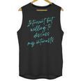 Introvert But Willing To Discuss My Interests Unisex Tank Top