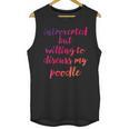 Introverted Willing To Discuss Poodle Introvert Unisex Tank Top