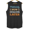 Philately Now Minimal Socializing Introvert Vintage Unisex Tank Top Philately Now Minimal Socializing Introvert Vintage Unisex Tank Top