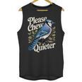 Please Chew Quieter Introvert Christmas Bird Watcher Unisex Tank Top