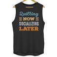 Quilting Now Minimal Socializing Introvert Vintage Unisex Tank Top Quilting Now Minimal Socializing Introvert Vintage Unisex Tank Top