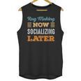 Rug Makin Now Minimal Socializing Introvert Vintage Unisex Tank Top