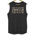 I Have To Say Weird Stuff Or I'Ll Die Weird Introvert Humor Unisex Tank Top