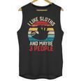 I Like Sloths And Maybe 3 People Sloth Introvert Vintage Unisex Tank Top I Like Sloths And Maybe 3 People Sloth Introvert Vintage Unisex Tank Top