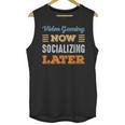 Video Gaming Now Minimal Socializing Introvert Vintage Unisex Tank Top