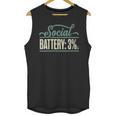 Women's Social Battery 3 Introvert Sarcasm Unisex Tank Top Women's Social Battery 3 Introvert Sarcasm Unisex Tank Top
