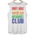 First Rule Of Introvert Club Is There Is No Introvert Club Raglan Baseball Tee Unisex Tank Top First Rule Of Introvert Club Is There Is No Introvert Club Raglan Baseball Tee Unisex Tank Top