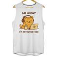 Go Away I'm Introverting Cozy Cat With Laptop And Coffee Unisex Tank Top Go Away I'm Introverting Cozy Cat With Laptop And Coffee Unisex Tank Top