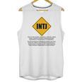 INTJ Warnings Architect Personality Type Introvert Unisex Tank Top