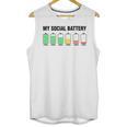 Introvert Cute My Social Battery Unisex Tank Top Introvert Cute My Social Battery Unisex Tank Top
