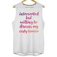 Introverted Willing To Discuss Cesky Terrier Introvert Unisex Tank Top Introverted Willing To Discuss Cesky Terrier Introvert Unisex Tank Top