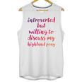 Introverted Willing To Discuss Highland Pony Introvert Unisex Tank Top Introverted Willing To Discuss Highland Pony Introvert Unisex Tank Top