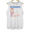 We Just Text Introvert For Quiet People Raglan Baseball Tee Unisex Tank Top