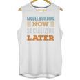 Model Building Now Minimal Socializing Introvert Vintage Unisex Tank Top