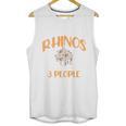 I Like Rhinos And Maybe 3 People Introvert Animal Unisex Tank Top