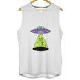 I Wanna Go Home Introvert UFO UAP Flying Saucer Trippy Alien Unisex Tank Top