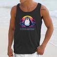 Awkward But Loyal Penguin Synthwave Vapowave Introvert Unisex Tank Top