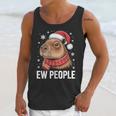 Ew People Capybara Christmas Introvert Holiday Humor Unisex Tank Top Ew People Capybara Christmas Introvert Holiday Humor Unisex Tank Top