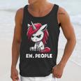 Ew People Unicorn Sarcastic Humor Introvert Unisex Tank Top