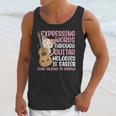 Introvert Guitarist Expressing Words Through Guitar Melody Unisex Tank Top Introvert Guitarist Expressing Words Through Guitar Melody Unisex Tank Top