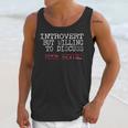 Introvert But Willing To Discuss Muck Scuba Diving Unisex Tank Top Introvert But Willing To Discuss Muck Scuba Diving Unisex Tank Top