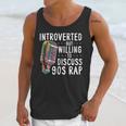 Introverted But Willing To Discuss 90s Rap Socially Awkward Unisex Tank Top
