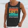 I Like Music More Than People Introvert Saying Quote Unisex Tank Top
