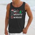 Nice Naughty Introvert Christmas List Santa Unisex Tank Top Nice Naughty Introvert Christmas List Santa Unisex Tank Top