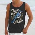 Please Chew Quieter Introvert Christmas Bird Watcher Unisex Tank Top