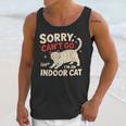 Sorry I Can't Go I'm An Indoor Cat Introvert Cat Owner Unisex Tank Top Sorry I Can't Go I'm An Indoor Cat Introvert Cat Owner Unisex Tank Top