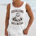 Socializing Was a Mistake Prairie Dog Introverts Humor Unisex Tank Top Socializing Was a Mistake Prairie Dog Introverts Humor Unisex Tank Top
