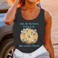 Introvert Extrovert Cartoon In Asstrovert World Unisex Tank Top