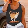 SOCIALLY AWKWARD FUNNY CAT ANTISOCIAL INTROVERT WEIRD Unisex Tank Top