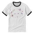 ANTISOCIAL BUTTERFLY Introvert Unisex Cotton Ringer T-Shirt ANTISOCIAL BUTTERFLY Introvert Unisex Cotton Ringer T-Shirt