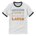 Aquascaping Now Minimal Socializing Introvert Vintage Unisex Cotton Ringer T-Shirt