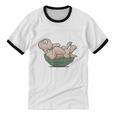 Awkward Turtle Upside Down Witty Comical Introvert Unisex Cotton Ringer T-Shirt Awkward Turtle Upside Down Witty Comical Introvert Unisex Cotton Ringer T-Shirt