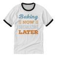 Baking Now Minimal Socializing Introvert Vintage Unisex Cotton Ringer T-Shirt Baking Now Minimal Socializing Introvert Vintage Unisex Cotton Ringer T-Shirt