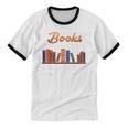 Books Helping Introverts Avoid Conversation Book Reading Unisex Cotton Ringer T-Shirt