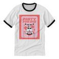 Cool Fun Cute Party Introvert Cat Character Unisex Cotton Ringer T-Shirt Cool Fun Cute Party Introvert Cat Character Unisex Cotton Ringer T-Shirt