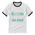 Extroverts Sparkle Introverts Glow Introvert Unisex Cotton Ringer T-Shirt