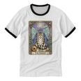 The Hermit Cat Tarot Card Introvert By Georgi Unisex Cotton Ringer T-Shirt