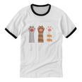 Introvert Unite Kitty Paws Raise Introverted Gathering Unisex Cotton Ringer T-Shirt Introvert Unite Kitty Paws Raise Introverted Gathering Unisex Cotton Ringer T-Shirt