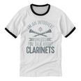 Im An Introvert Unless You Talk About Clarinets Unisex Cotton Ringer T-Shirt Im An Introvert Unless You Talk About Clarinets Unisex Cotton Ringer T-Shirt