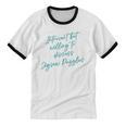 Introvert But Willing To Discuss Jigsaw Puzzles Unisex Cotton Ringer T-Shirt
