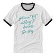 Introvert But Willing To Discuss The Sky Unisex Cotton Ringer T-Shirt Introvert But Willing To Discuss The Sky Unisex Cotton Ringer T-Shirt