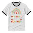 Introvert But Willing To Shape Your Behavior Unisex Cotton Ringer T-Shirt